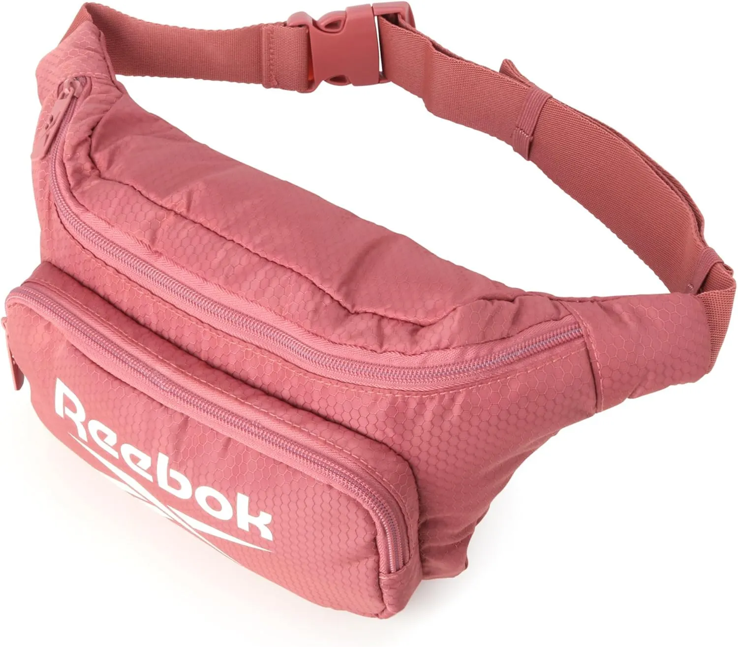 Reebok Fanny Pack - Lightweight Stylish Crossbody Waist Belt Bags for Women and Men with Adjustable Strap, Size One Size, Davis Rose