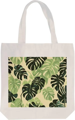 Reusable Canvas Tote Bags Vintage green leaf Canvas Cloth Bags for Grocery Shopping