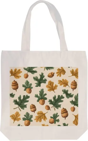 Reusable Canvas Tote Bags Vintage pine cones and pine leaves Canvas Cloth Bags for Grocery Shopping