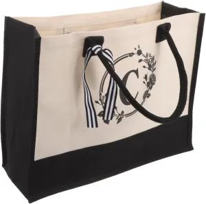 SAFIGLE Letter c Handle Tote Bag Wedding Bag Large Capacity Bridal Shower Present Party Favor
