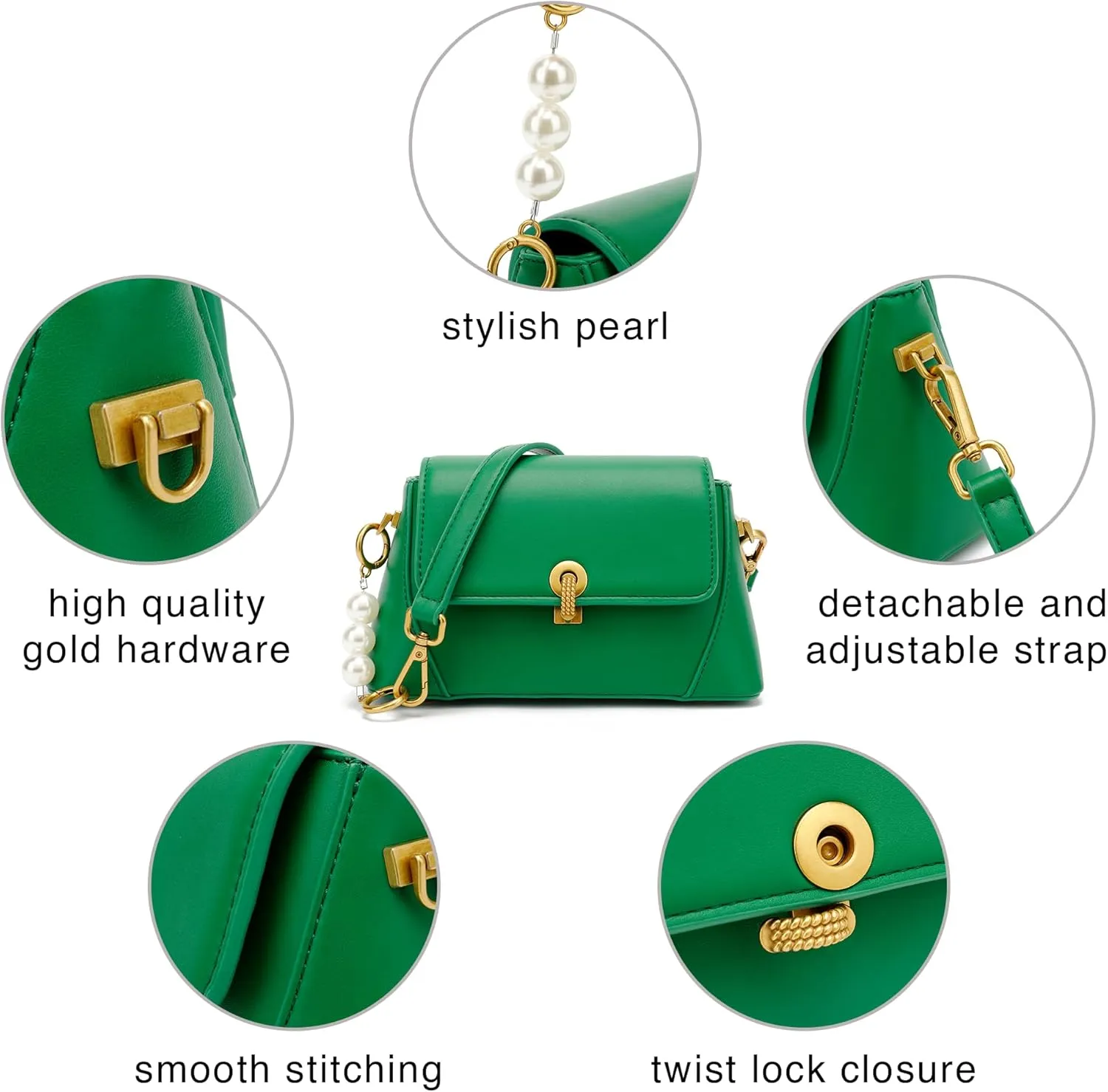Scarleton Crossbody Bags for Women, Purses for Women, Lightweight Shoulder Bag, Casual Crossbody Bag, H2078