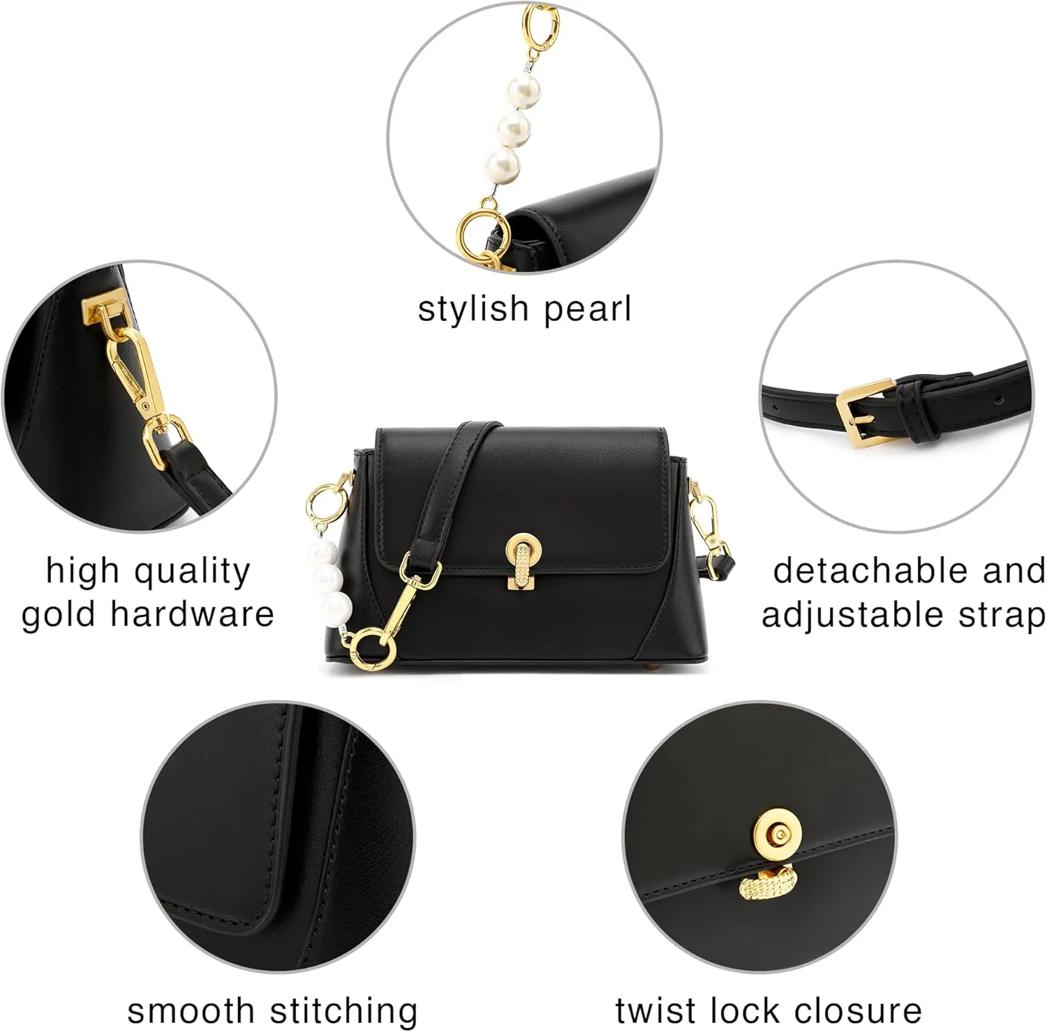 Scarleton Crossbody Bags for Women, Purses for Women, Lightweight Shoulder Bag, Casual Crossbody Bag, H2078