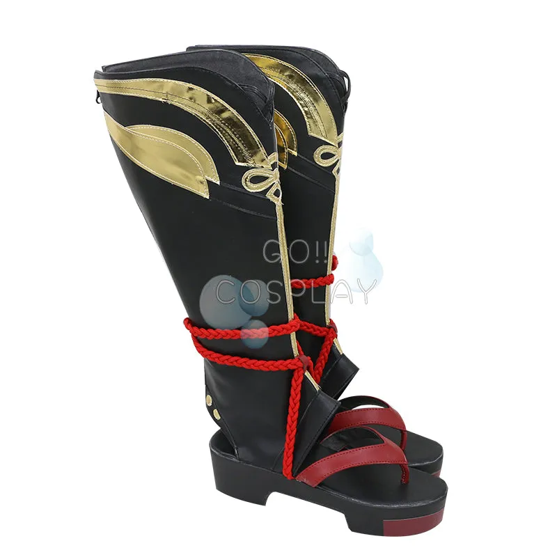 Shikanoin Heizou Boots Genshin Impact Cosplay