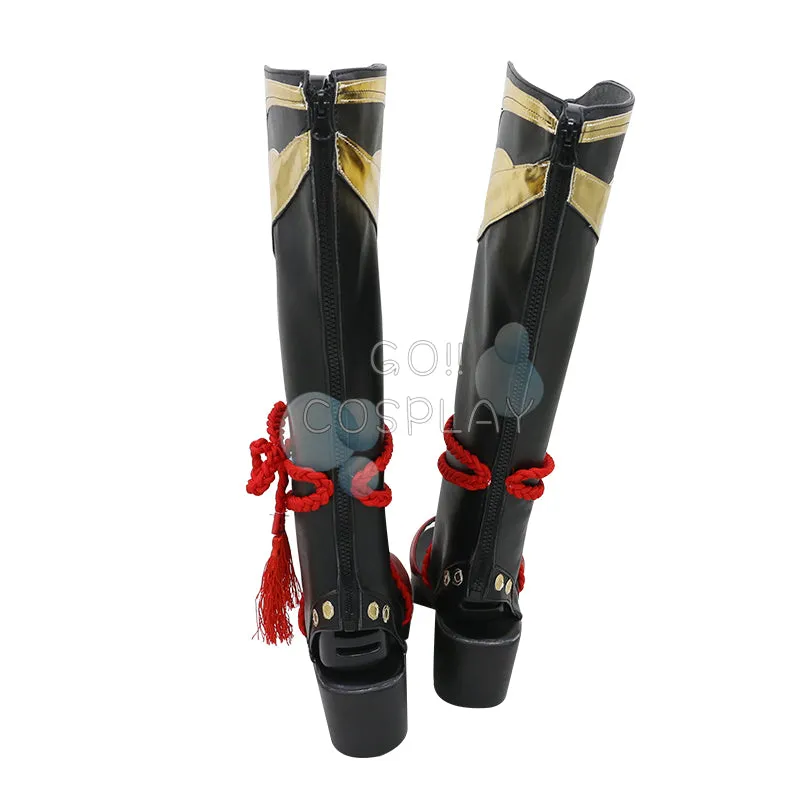 Shikanoin Heizou Boots Genshin Impact Cosplay