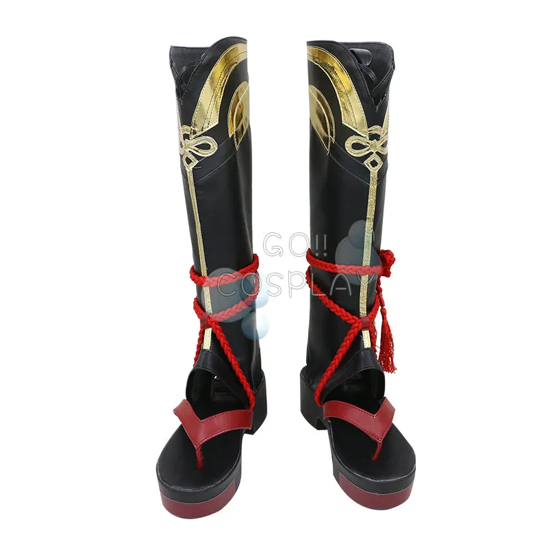Shikanoin Heizou Boots Genshin Impact Cosplay