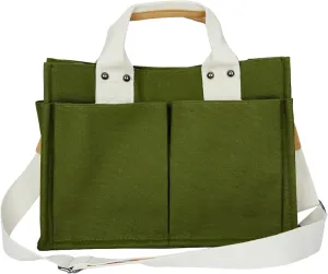 Simple and Fashionable Multi Pocket Canvas Tote Bags for Women