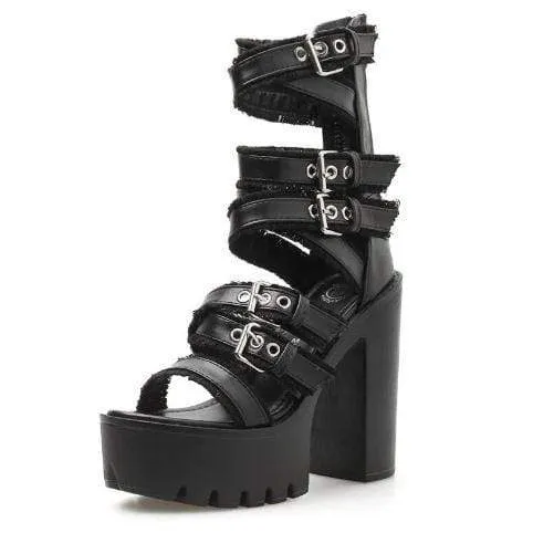 Slick Platform Sandals