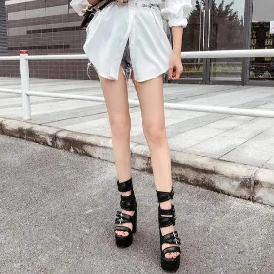 Slick Platform Sandals