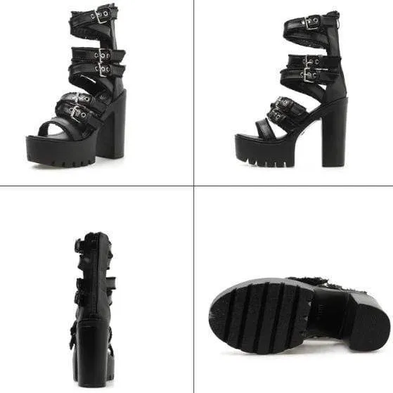 Slick Platform Sandals
