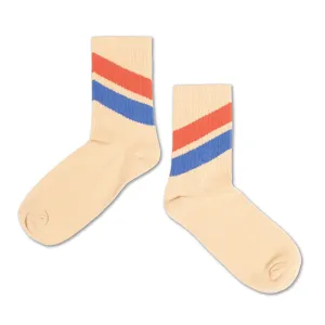sporty socks - sand stripe