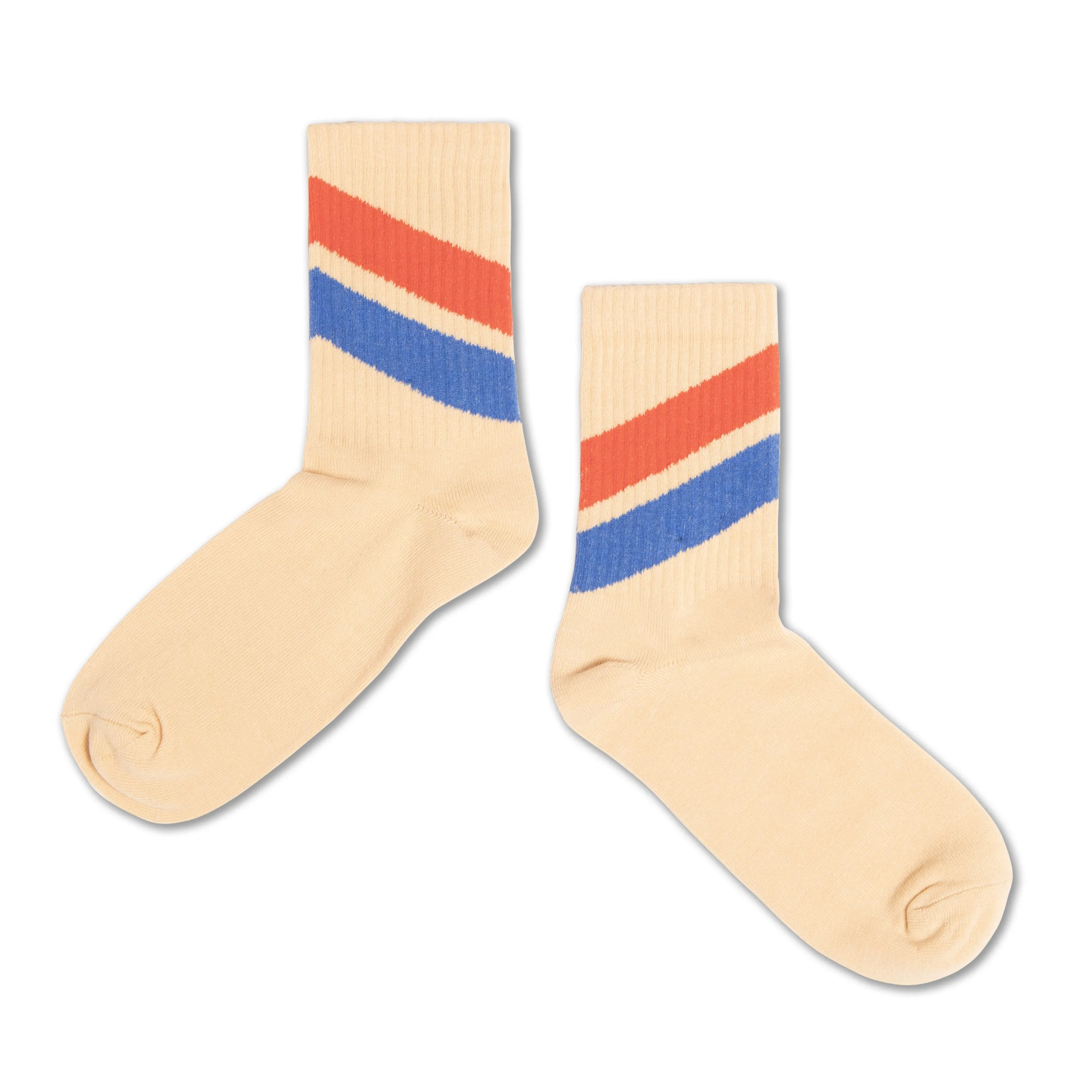 sporty socks - sand stripe