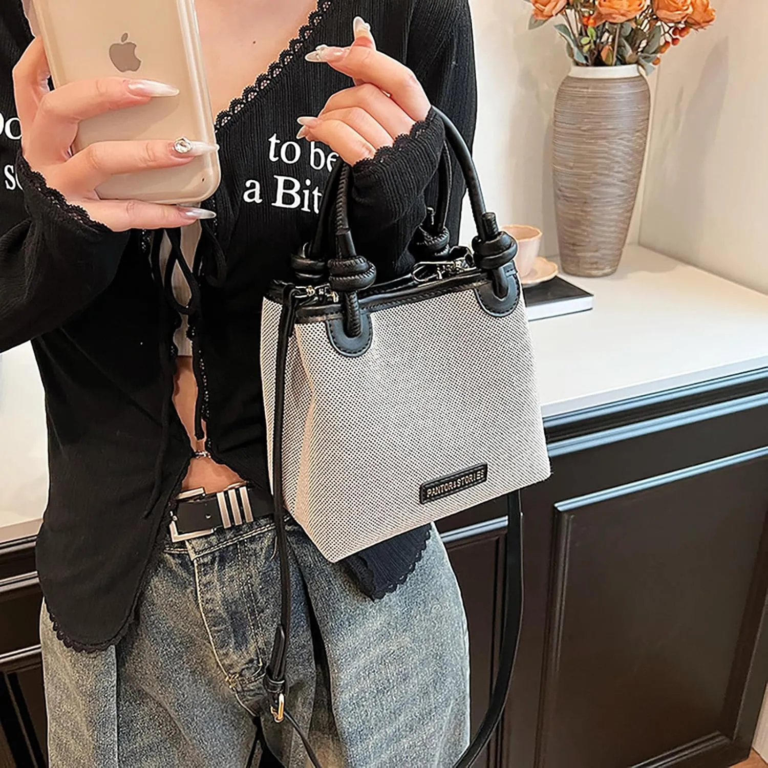 Straw Woven Crossbody Bags Hobo Bags for Summer Fashion Woven Tote Bag Crochet Handbag