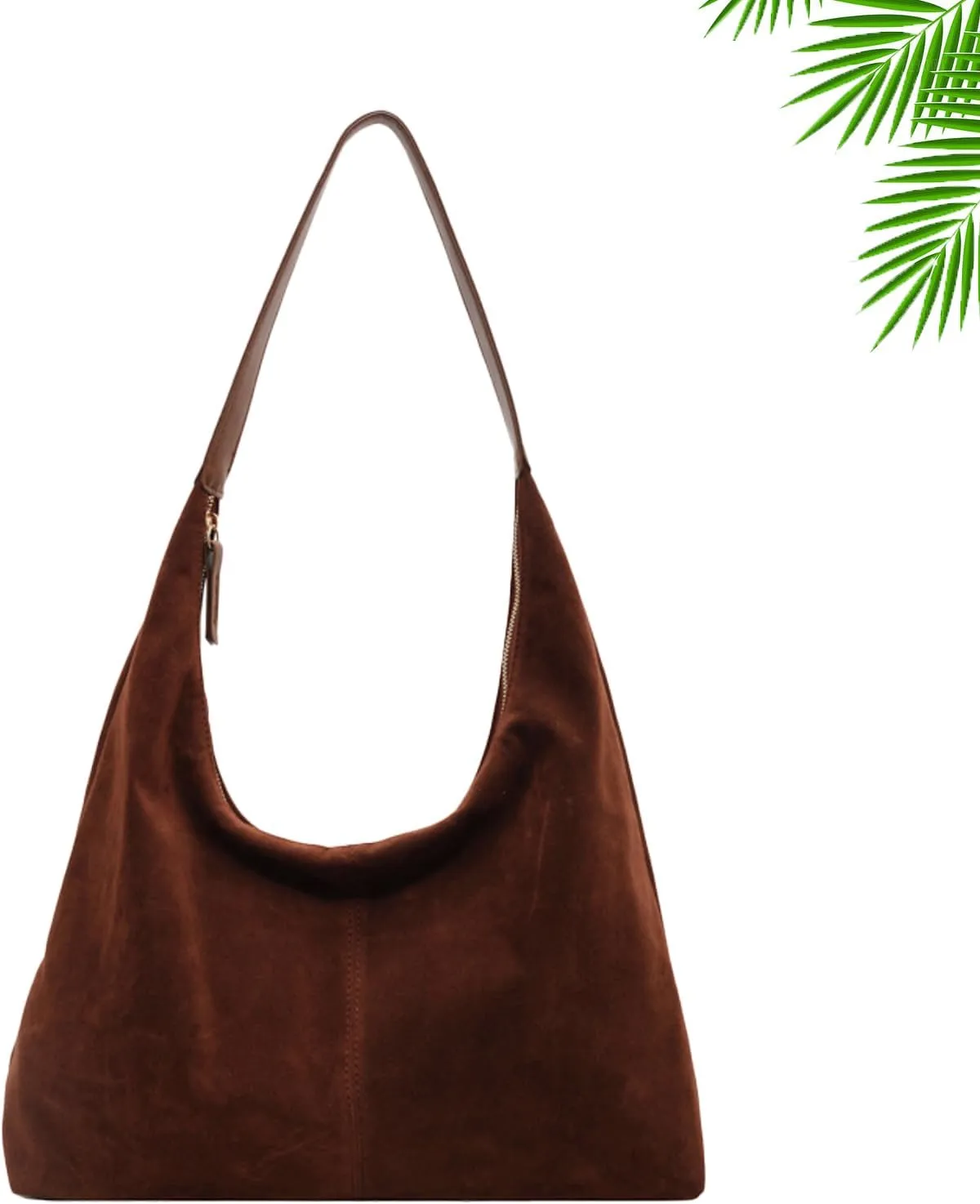 Suede Hobo Bag for Women,Suede Tote Bags for Women Work Bags, Slouchy Bag Hobo Handbag