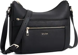 Telena Crossbody Bags for Women Trendy Vegan Leather Purse Shoulder Bag Hobo Bucket Large Capacity