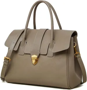 Top handle Handbag for WomenGenuine Leather Tote Retro Satchel Tote bags briefcases fashionable commuter bags