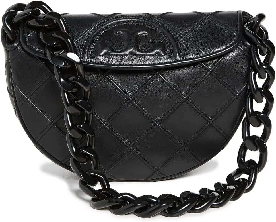 Tory Burch Women's Fleming Soft Mini Crescent Bag