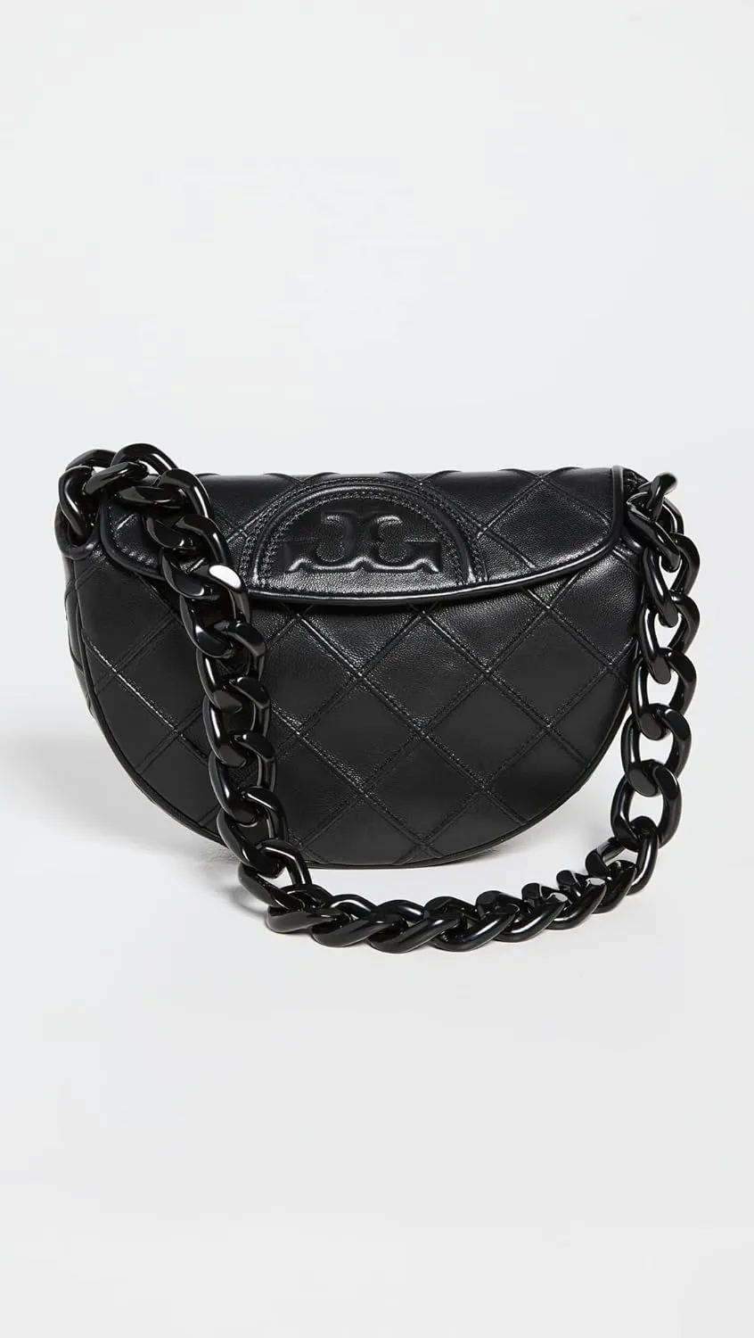 Tory Burch Women's Fleming Soft Mini Crescent Bag