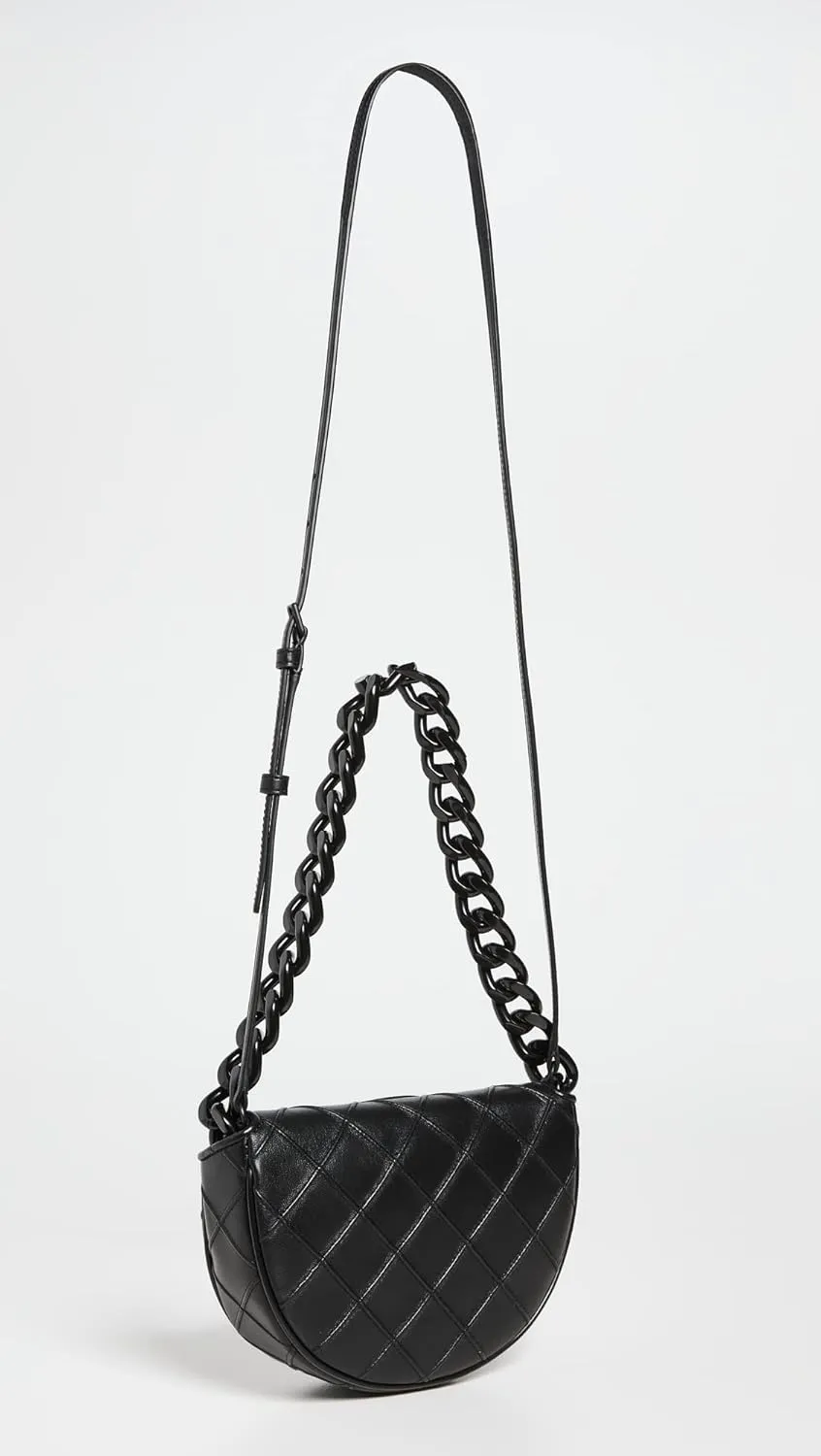 Tory Burch Women's Fleming Soft Mini Crescent Bag