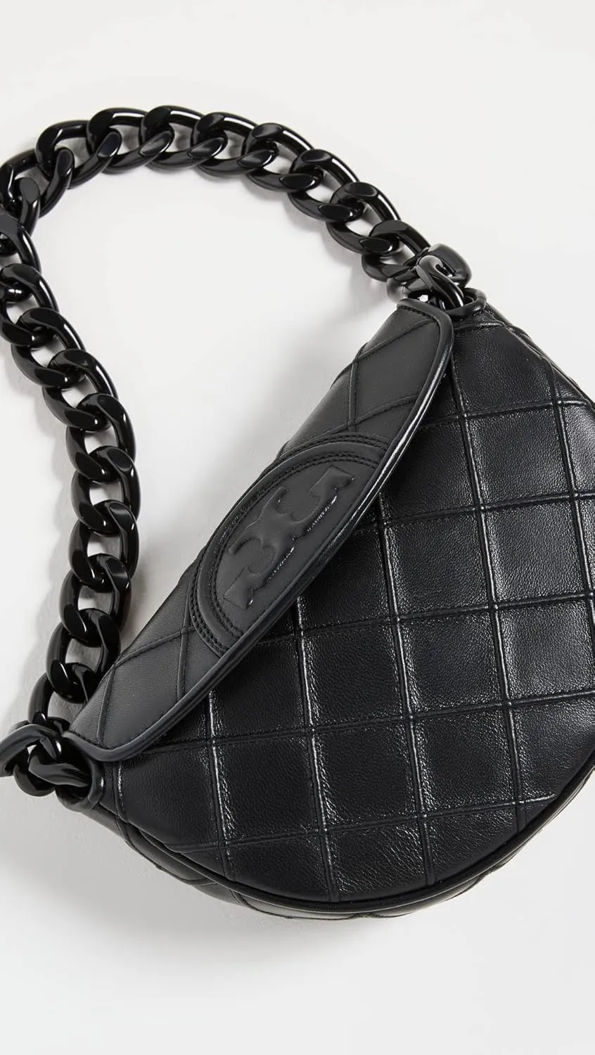 Tory Burch Women's Fleming Soft Mini Crescent Bag