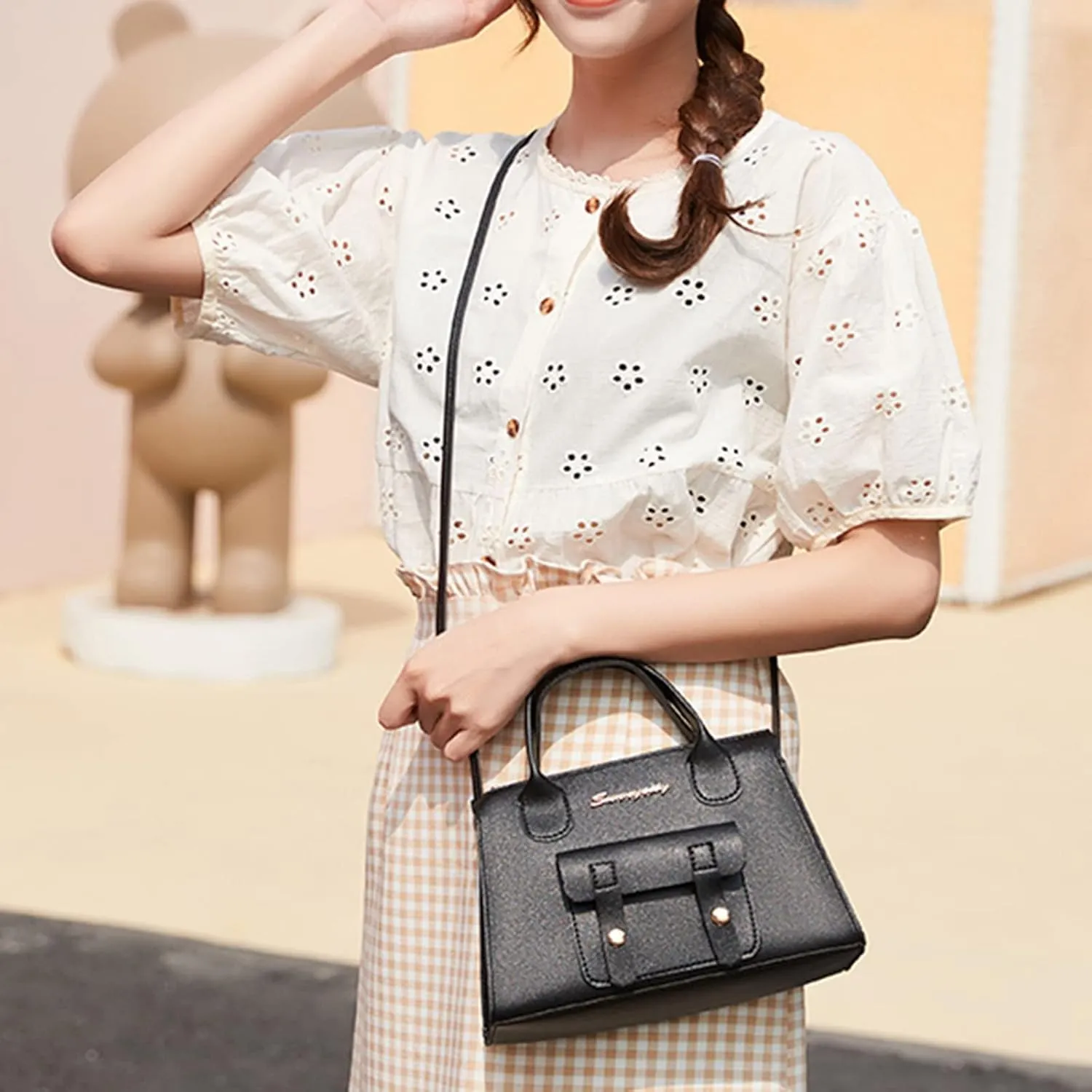Tote Bag For Women High Capacity Zipper Hobo Messenger Bag New Pattern Simple Handbag Shoulder Bags Cross Body Bags W