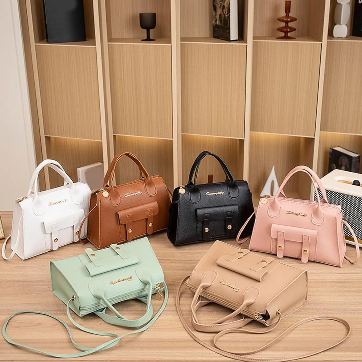 Tote Bag For Women High Capacity Zipper Hobo Messenger Bag New Pattern Simple Handbag Shoulder Bags Cross Body Bags W