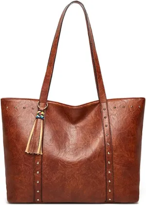 Tote Bags for Women Vintage Purse Handbags Leather Shoulder Bag Large Handbag Ladies Hobo Briefcase Laptop Bag