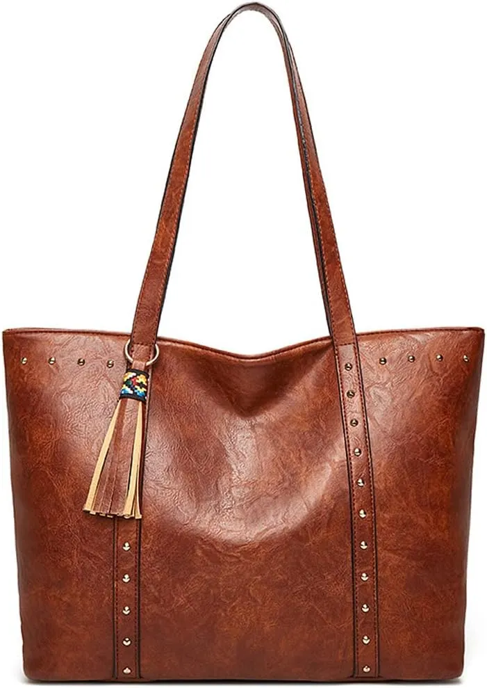 Tote Bags for Women Vintage Purse Handbags Leather Shoulder Bag Large Handbag Ladies Hobo Briefcase Laptop Bag