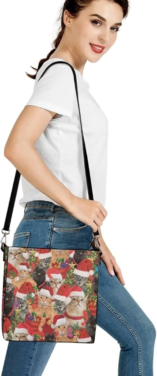 TSOVTHTID Hobo Crossbody Handbag Fashion Tote Bag for Women Leather Suitable for Work School Travel Outdoor
