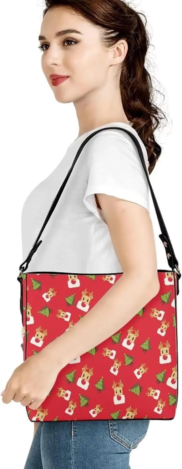 TSOVTHTID Hobo Crossbody Handbag Fashion Tote Bag for Women Leather Suitable for Work School Travel Outdoor