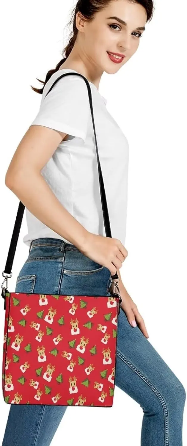 TSOVTHTID Hobo Crossbody Handbag Fashion Tote Bag for Women Leather Suitable for Work School Travel Outdoor