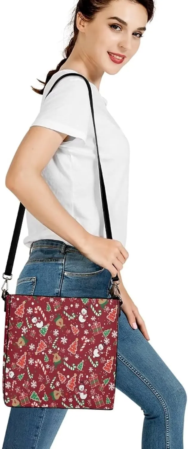 TSOVTHTID Hobo Crossbody Handbag Fashion Tote Bag for Women Leather Suitable for Work School Travel Outdoor