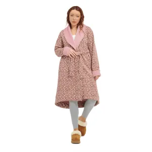UGG Duffield II Morning Robe, Clay Pink Leopard