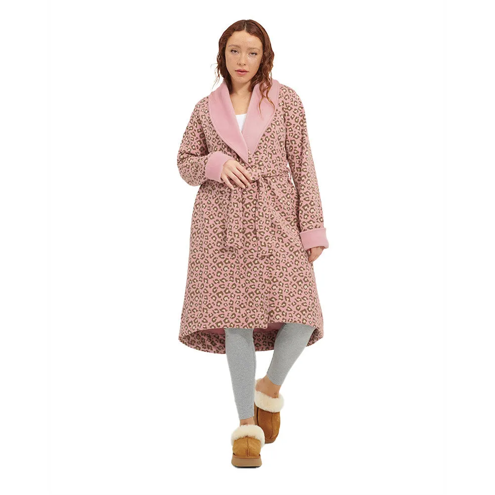 UGG Duffield II Morning Robe, Clay Pink Leopard
