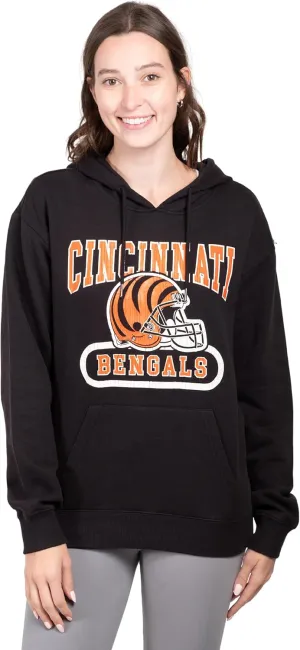 Ultra Game Women's NFL Official Super Soft Hoodie Pullover Sweatshirt