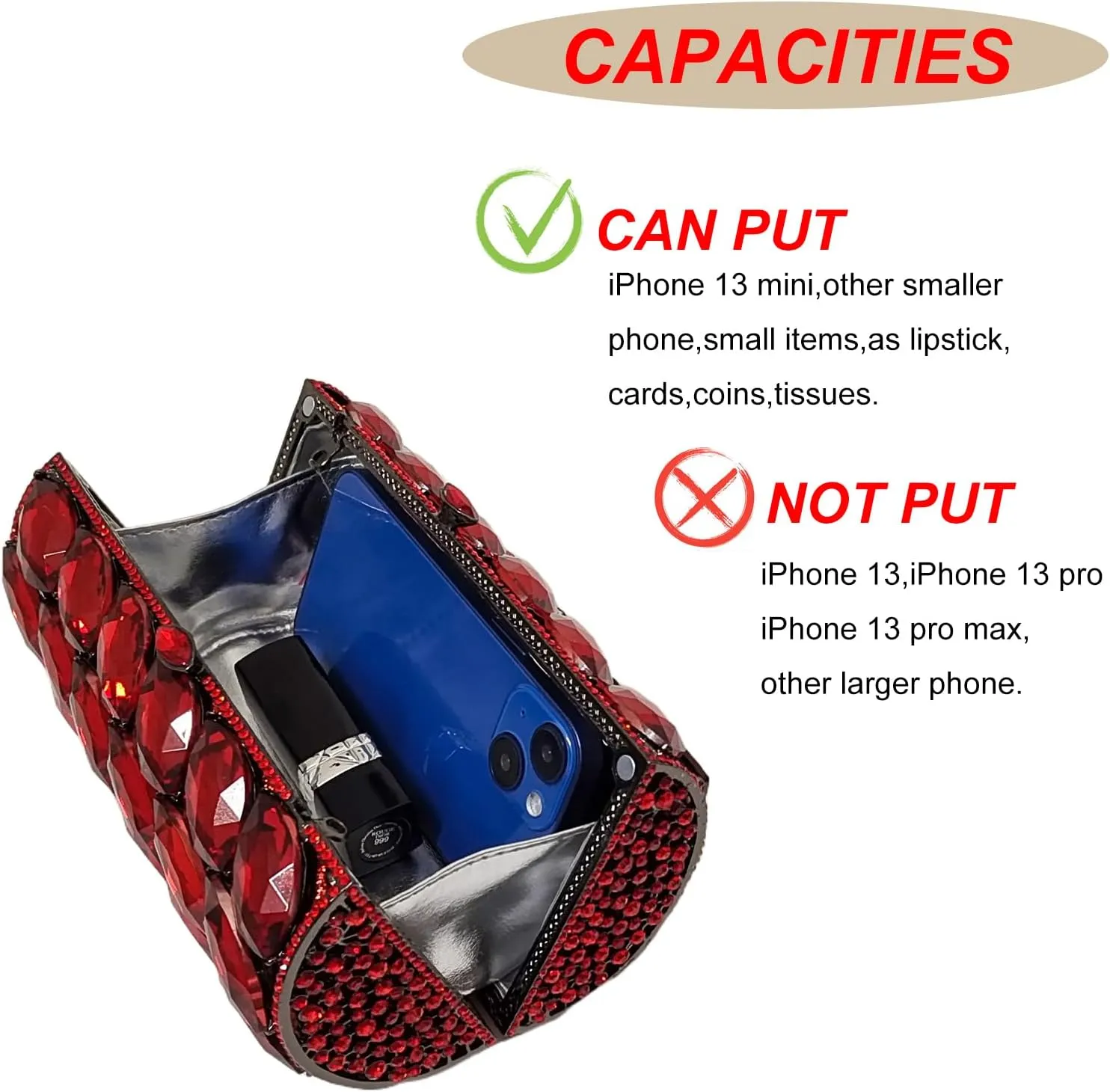 Unique Cylindrical Big Diamond Evening Bag Elegant Women Crystal Clutch Purse Dress Prom Wedding Party Bag