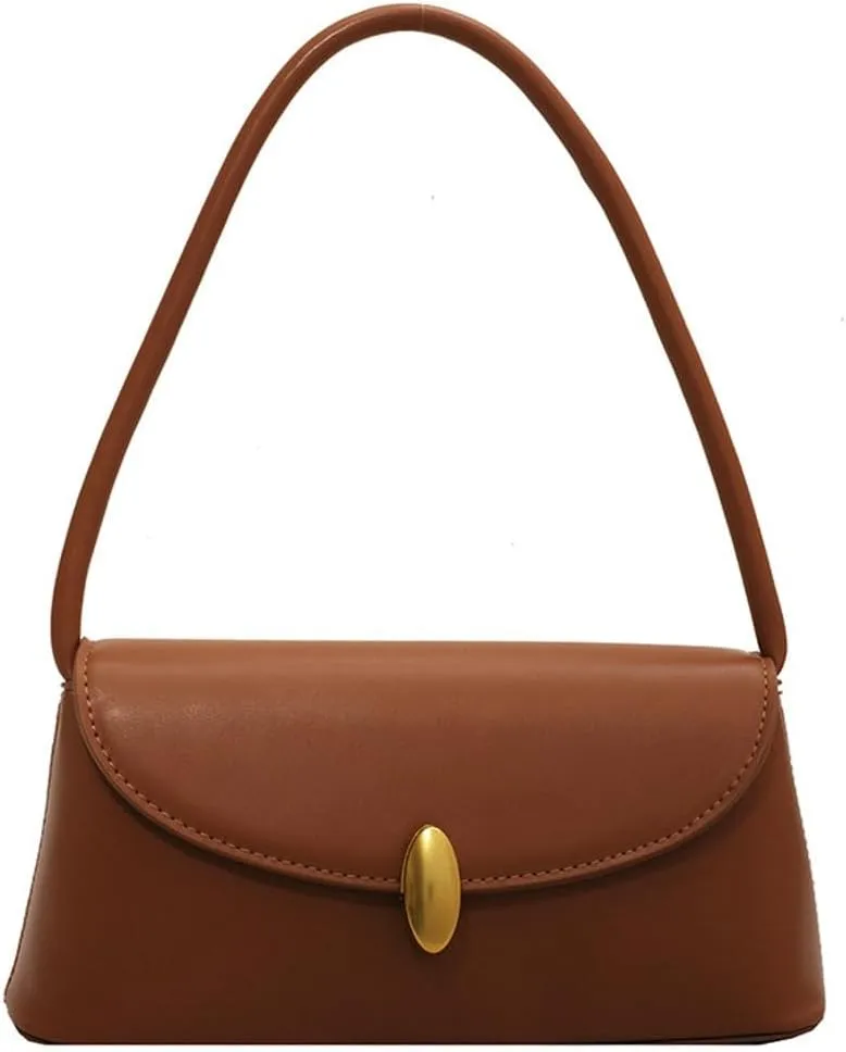 Vintage Shoulder Bags for Women Small Clutch Tote Purses Classic Underarm Bag Trendy PU Leather Handbags Satchel