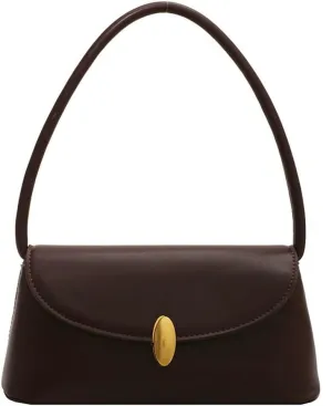 Vintage Shoulder Bags for Women Small Clutch Tote Purses Classic Underarm Bag Trendy PU Leather Handbags Satchel