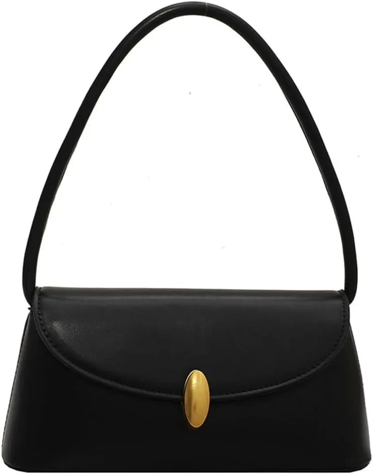 Vintage Shoulder Bags for Women Small Clutch Tote Purses Classic Underarm Bag Trendy PU Leather Handbags Satchel