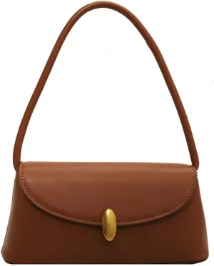 Vintage Shoulder Bags for Women Small Clutch Tote Purses Classic Underarm Bag Trendy PU Leather Handbags Satchel