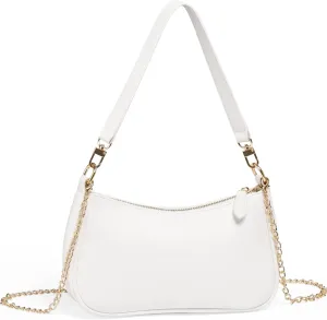 WantGor Clutch Tote Handbags, Shoulder Purse for Women Crossbody Bags Mini Hobo Bag Retro Vegan Leather Trendy Handbag
