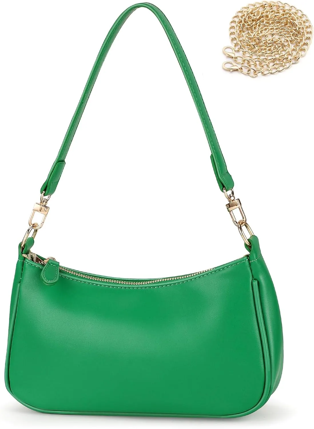 WantGor Clutch Tote Handbags, Shoulder Purse for Women Crossbody Bags Mini Hobo Bag Retro Vegan Leather Trendy Handbag