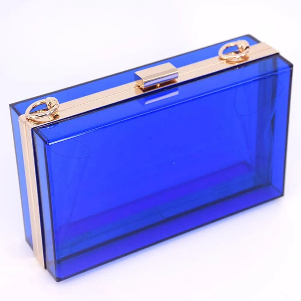 Women Acrylic Clutch Purse Clear Evening Shoulder Bag Unique Acrylic Clutch Purse for Wedding Cocktail Party Prom