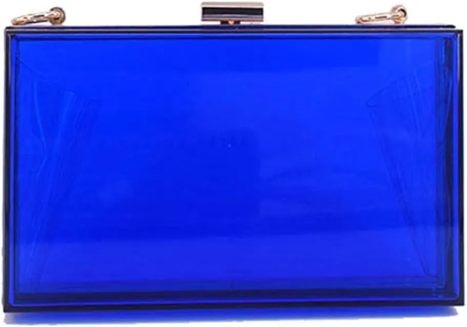 Women Acrylic Clutch Purse Clear Evening Shoulder Bag Unique Acrylic Clutch Purse for Wedding Cocktail Party Prom