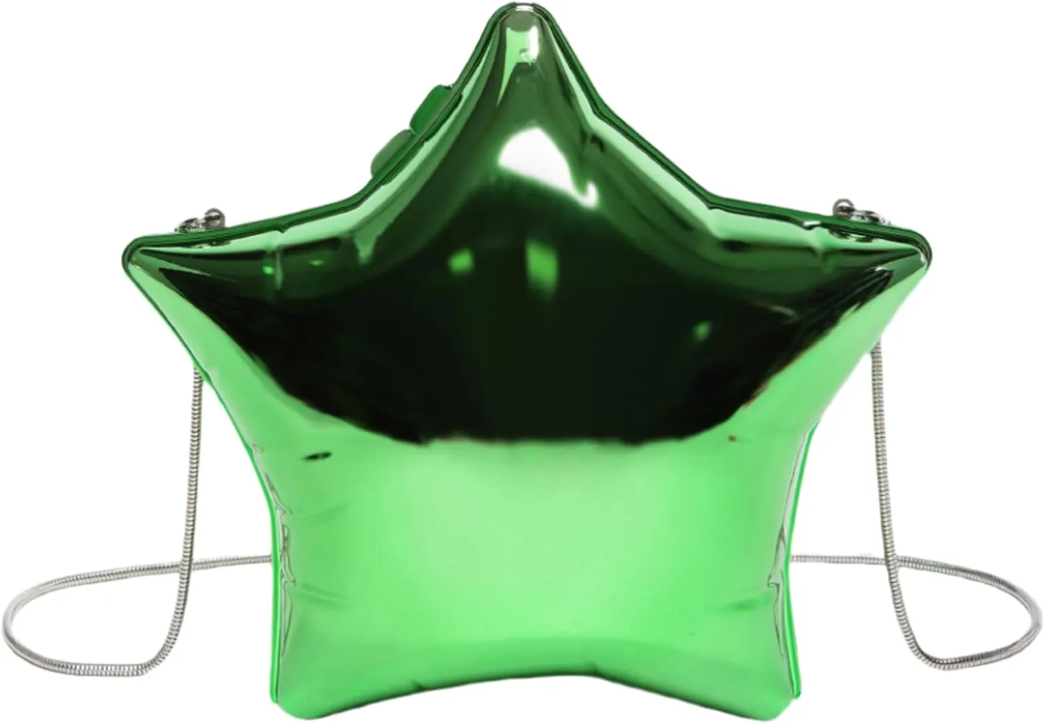 Women Acrylic Clutch Purse Star Shape Handbag Unique Evening Bag Chain Crossbody Bag for Formal Party Wedding