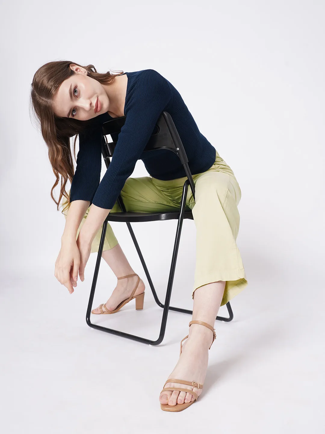 Women Beige High-Rise Jogger