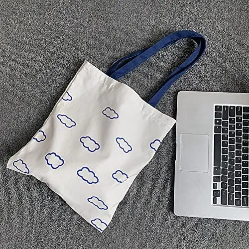 Women canvas Tote Bag for Women Shoulder Bag with zipper Work Beach Travel and Shopping Grocery Bag