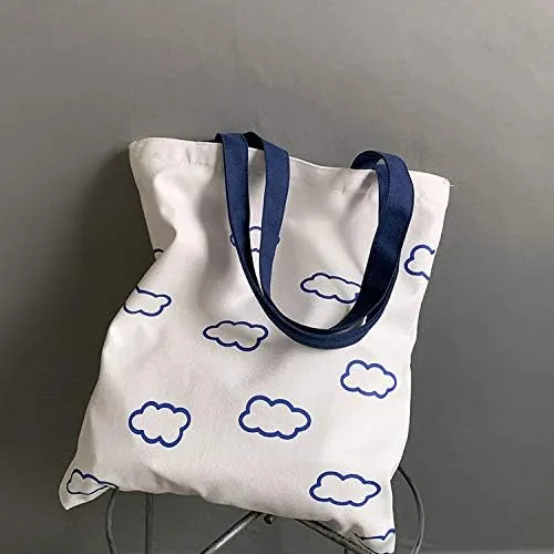 Women canvas Tote Bag for Women Shoulder Bag with zipper Work Beach Travel and Shopping Grocery Bag