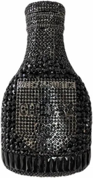 Women Champagne Bottle Rhinestone Clutch Unique Evening Bag Crystal Dinner Handbag Bride Purse for Party Cocktail