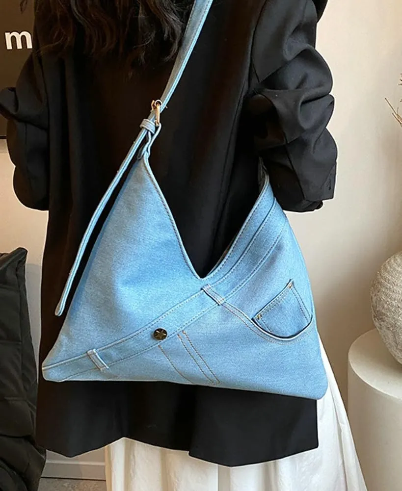 Women Denim Shoulder Bag Fashion Hobo Crossbody Bags Slouchy Tote Bag Handbag Purse Casual