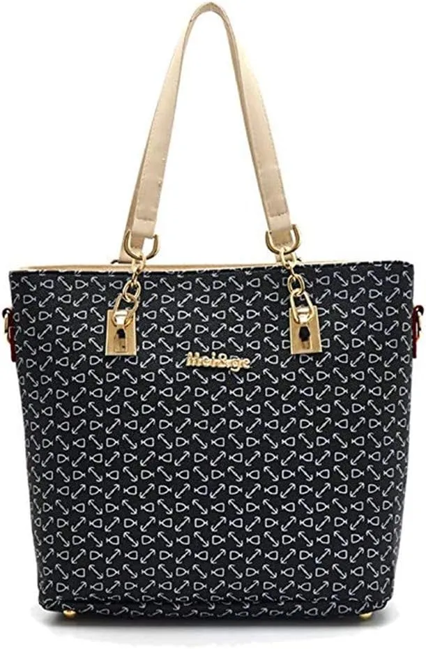 Women Handbag Set 6 Pcs PU Leather Tote Purse Set Multi-purpose Classic Shoulder Bag